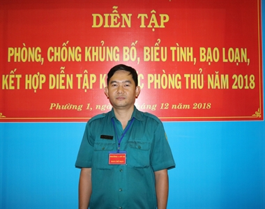 Nguyễn Minh Chi - Chỉ huy trưởng phường năng động, gương mẫu