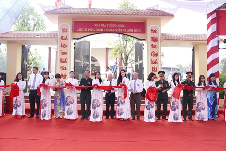 Lễ Khánh thành Nhà Bia tưởng niệm 148 liệt sỹ thuộc Trung đoàn Pháo binh 28