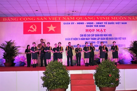 Quận Tân Bình tổ chức các hoạt động kỷ niệm 74 năm ngày thành lập Quân đội Nhân dân Việt Nam