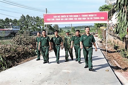 Trung đoàn 31, Sư đoàn 309, Quân đoàn 4 hành quân dã ngoại làm công tác dân vận