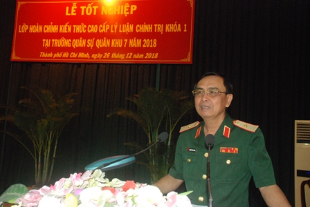 100% học viên lớp hoàn chỉnh kiến thức cao cấp lý luận chính trị khóa 1 đạt khá, giỏi