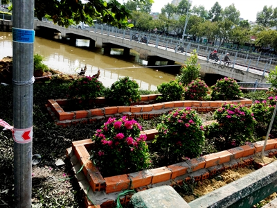 Dân quân phường 2, quận Bình Thạnh thực hiện công trình thanh niên năm 2019