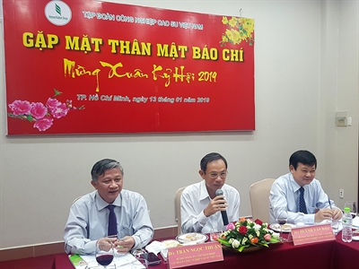Tập đoàn Công  nghiệp Cao su Việt Nam
gặp mặt thân mật báo chí đầu Xuân Kỷ Hợi 2019