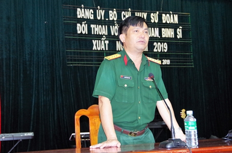 Sư đoàn 5: Đối thoại dân chủ với chiến sĩ chuẩn bị xuất ngũ năm 2019