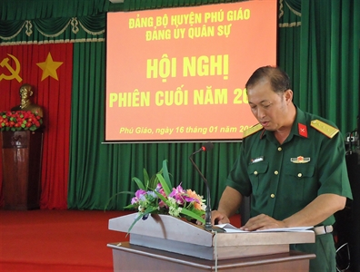 Đảng ủy Quân sự huyện Phú Giáo, tỉnh Bình Dương: Hội nghị Đảng ủy phiên cuối năm 2018
