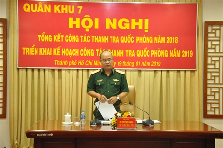 Bộ Tư lệnh Quân khu 7 triển khai công tác Thanh tra quốc phòng năm 2019