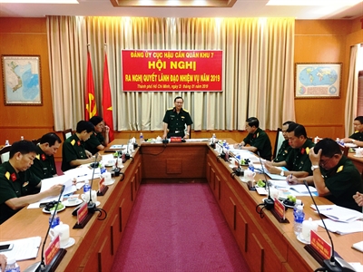 Đảng ủy Cục Hậu cần ra nghị quyết lãnh đạo năm 2019