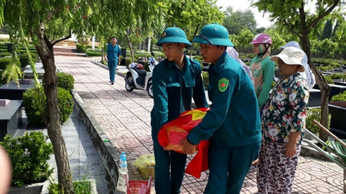 Huyện Đất Đỏ, tỉnh Bà Rịa – Vũng Tàu cải táng hài cốt liệt sĩ