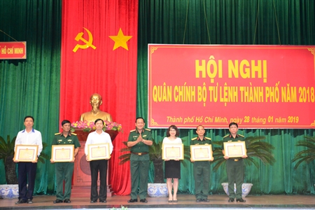 Trung tướng Võ Minh Lương dự hội nghị Quân chính Bộ Tư lệnh TP.HCM