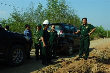 Bộ Tư lệnh Quân khu 7 kiểm tra dự án đường tuần tra biên giới tỉnh Bình Phước
