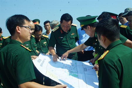 Bộ Tư lệnh Quân khu 7 kiểm tra dự án đường tuần tra biên giới tỉnh Long An