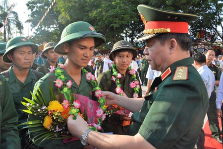 Quân khu 7: Giao nhận quân an toàn, chất lượng cao