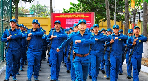 LLVT Thành phố Hồ Chí Minh huấn luyện đội ngũ chuẩn bị Lễ ra quân huấn luyện năm 2019