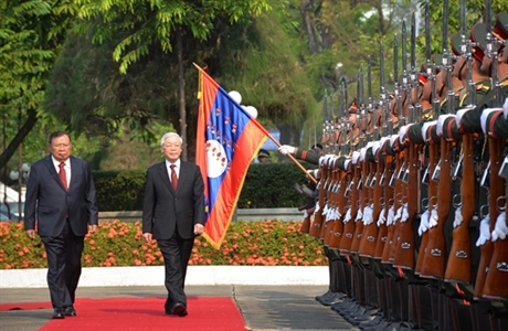Tổng Bí thư, Chủ tịch nước Nguyễn Phú Trọng hội đàm, hội kiến với các nhà lãnh đạo Lào