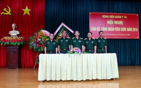 Bệnh viện Quân y 7A tổ chức hội nghị cán bộ,công nhân viên chức