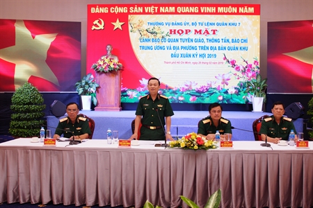 Quân khu 7 họp mặt lãnh đạo cơ quan tuyên giáo, thông tấn, báo chí Trung ương và địa phương trên địa bàn