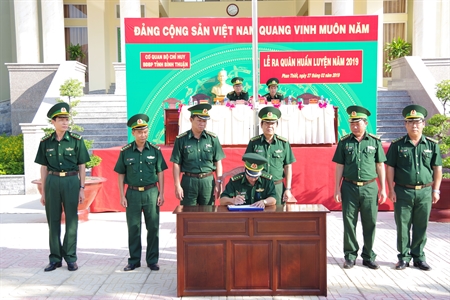 Bộ đội Biên phòng tỉnh Bình Thuận ra quân huấn luyện năm 2019