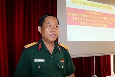 LLVT quận Tân Phú sinh hoạt Ngày Chính trị và văn hóa tinh thần, Ngày Pháp luật