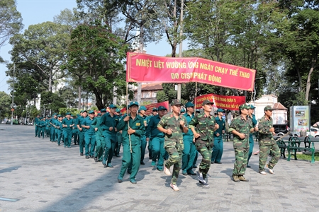 Ban CHQS quận 5 hưởng ứng “Ngày chạy thể thao CISM”