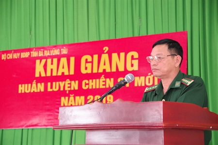 Bộ đội Biên phòng Bà Rịa – Vũng Tàu khai giảng huấn luyện chiến sĩ mới năm 2019