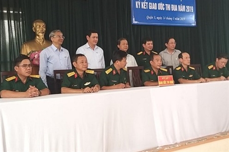 Cụm thi đua 3, Bộ Tư lệnh TPHCM ký kết giao ước thi đua năm 2019