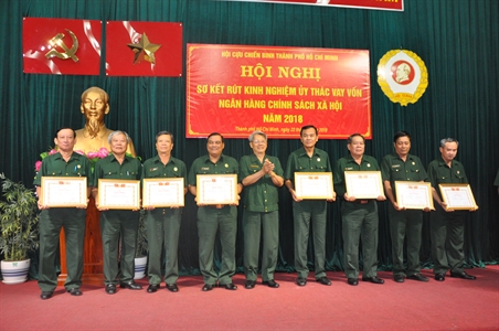 Hội Cựu chiến chinh Thành phố sơ kết ủy thác vay vốn Ngân hàng Chính sách-Xã hội năm 2018