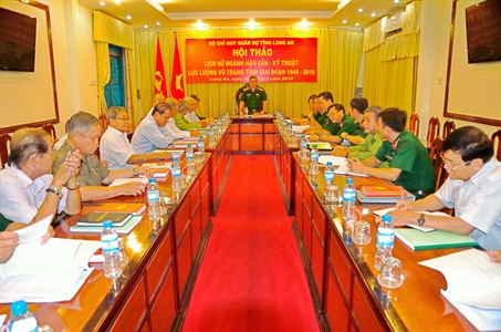 Bộ CHQS tỉnh Long An hội thảo lịch  sử ngành Hậu cần – Kỹ thuật