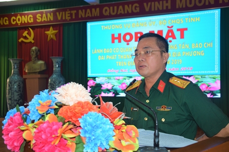 Bộ CHQS tỉnh Đồng Nai họp mặt lãnh đạo cơ quan Tuyên giáo, báo chí trên địa bàn