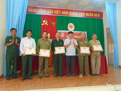Xã Lộc Đức huyện Bảo Lâm tổng kết phong trào thi đua "Cựu chiến binh gương mẫu", giai đoạn 2014 - 2019