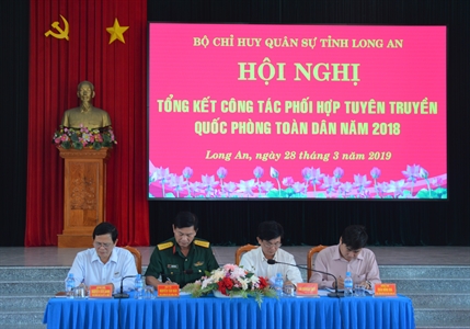 Long An tổng kết công tác phối hợp tuyên truyền QPTD năm 2018