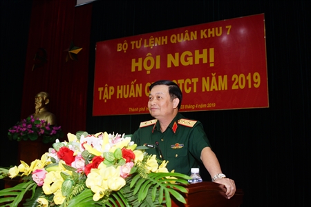 Quân  khu 7 tập huấn công tác Đảng, công tác chính trị năm 2019