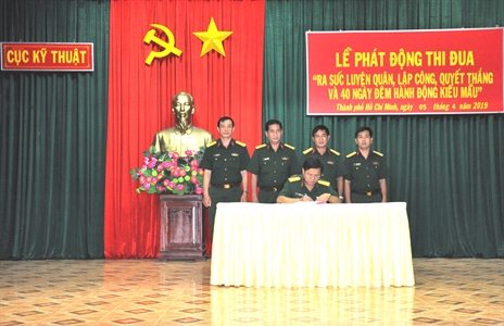 Cục Kỹ thuật phát động thi đua 40 ngày đêm hành động kiểu mẫu