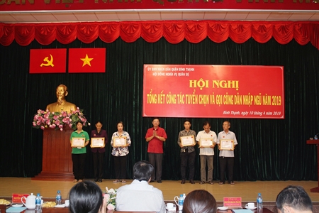 Quận Bình Thạnh tổng kết công tác tuyển quân 2019