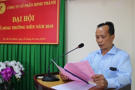 Công ty Cổ phần Minh Thành đại hội cổ đông thường niên năm 2019