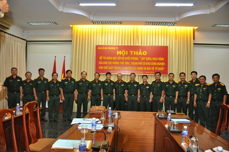 Quân khu 7 tổ chức hội thảo đề tài khoa học cấp Bộ