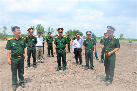 Bộ Tư lệnh Quân khu 7 khảo sát xây dựng Điểm dân cư liền kề Chốt Dân quân biên giới tỉnh Tây Ninh