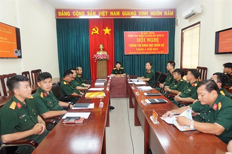 Hội nghị trực tuyến Thông tin Khoa học quân sự tháng 4 năm 2019