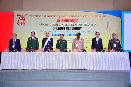 Khai mạc Phiên họp Đại Hội đồng thể thao quân sự quốc tế lần thứ 74