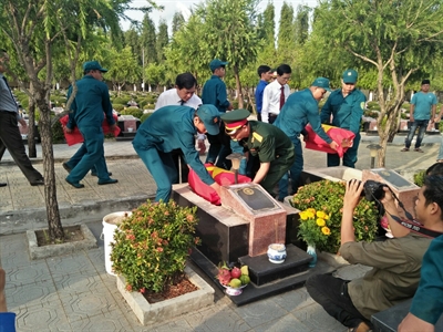 Huyện Đất Đỏ, tỉnh Bà Rịa – Vũng Tàu cải táng hài cốt liệt sĩ