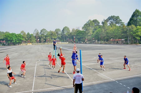 Cụm thi đua khối 4 cơ quan Quân khu tổ chức giải bóng chuyền chào mừng kỷ niệm 44 năm Ngày giải phóng hoàn toàn miền Nam thống nhất đất nước (30/4/1975 – 30/4/2019)