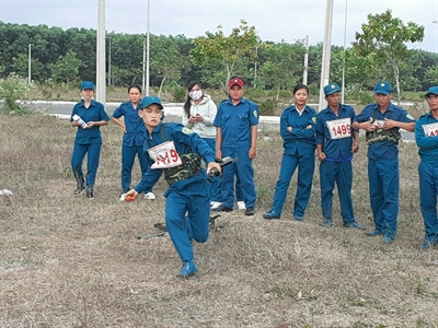 Huyện Đất Đỏ, tỉnh Bà Rịa - Vũng Tàu hội thao quân sự quốc phòng năm 2019