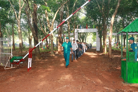 Thị xã Long Khánh diễn tập chỉ huy cơ quan, huy động quân nhân dự bị