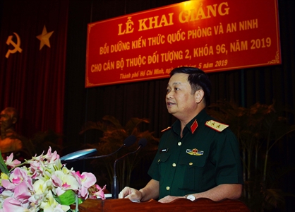 105 cán bộ đối tượng 2 tham gia bồi dưỡng kiến thức Quốc phòng - an ninh