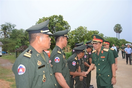 Kết thúc tốt đẹp chương trình công tác của Đoàn Quân khu 7 tại Campuchia