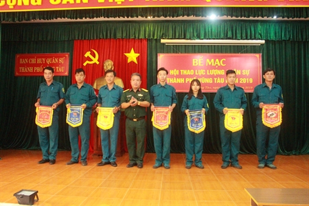 Ban CHQS thành phố Vũng Tàu bế mạc hội thao thể thao quốc phòng năm 2019