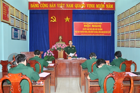 Phòng Tuyên huấn Cục Chính trị Quân khu 7 sơ kết 5 năm thực hiện Chỉ thị 788