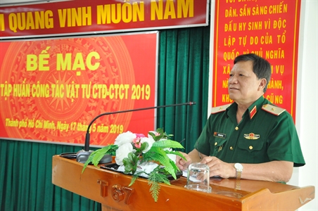 Bế mạc tập huấn công tác vật tư công tác Đảng, công tác chính trị