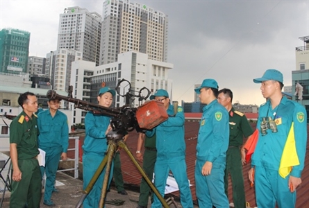 LLVT Quận 4 đảm bảo tốt công tác huấn luyện phòng không