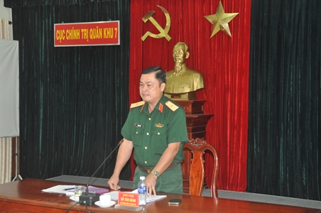Cục Chính trị Quân khu 7 thông qua dự thảo Nghị quyết lãnh đạo xây dựng đội ngũ cán bộ