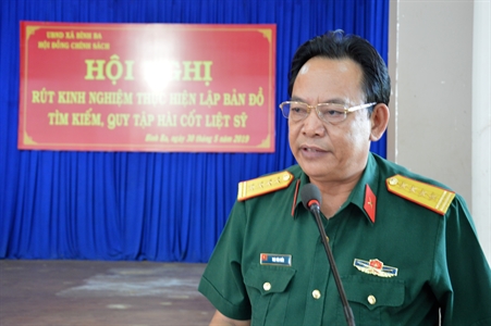 Huyện Châu Đức, tỉnh Bà Rịa – Vũng Tàu rút kinh nghiệm điểm về lập bản đồ tìm kiếm, quy tập hài cốt liệt sĩ